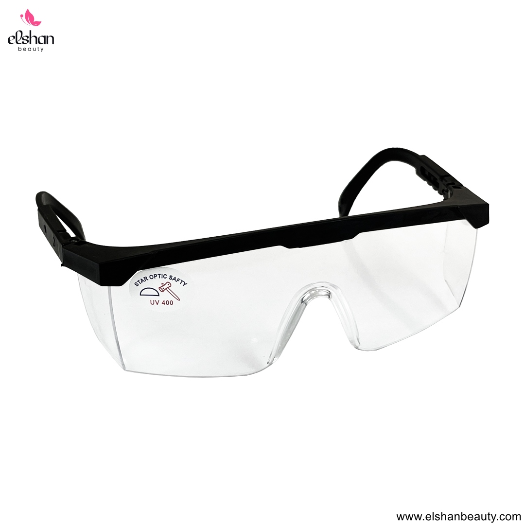 عینک ایمنی کاشت ناخن دسته مشکی