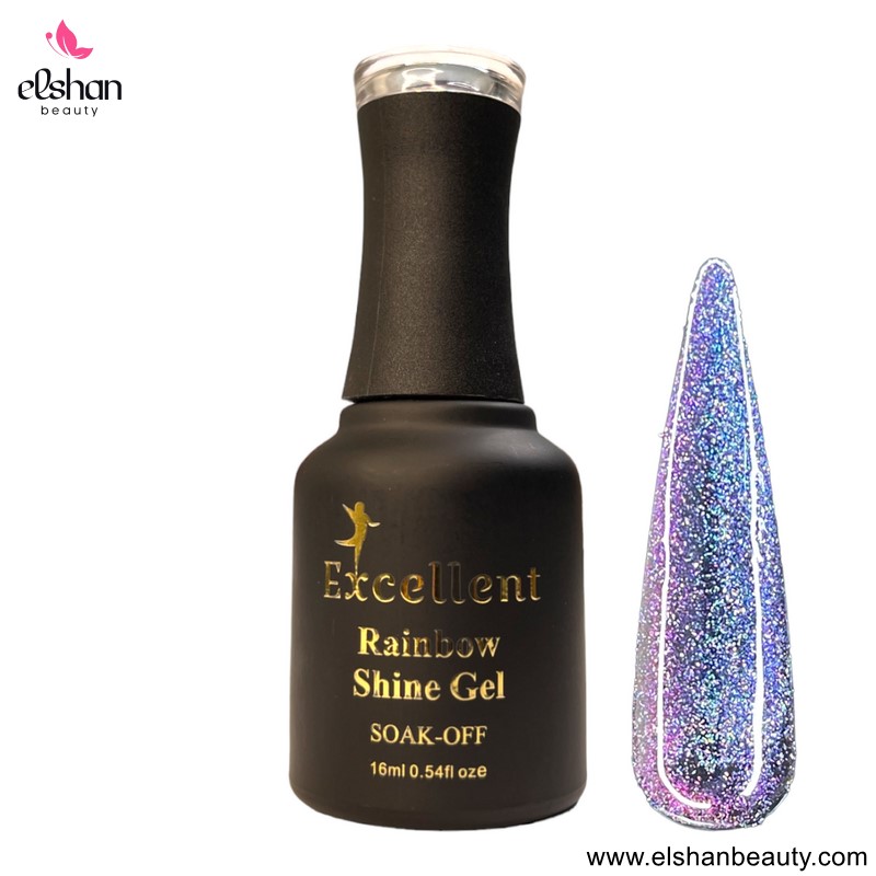 لاک ژل رینبو برند اکسلنت Excellent Rainbow Shine Gel